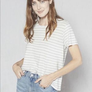 Outerknown Horizon Stripe Tee Women’s L organic